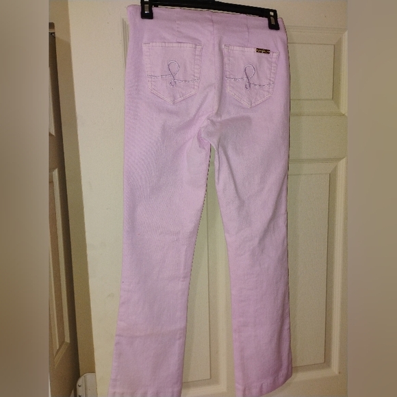 Women's Lilly Pulitzer Ocean Cay High Rise Crop Lilac Freesia Size 0 - Picture 6 of 10